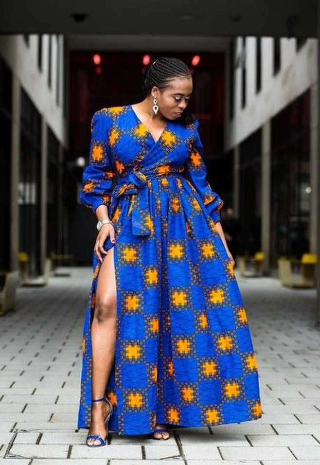 25 Beautiful African Print Maxi Dresses And Gowns For a Wedding ...