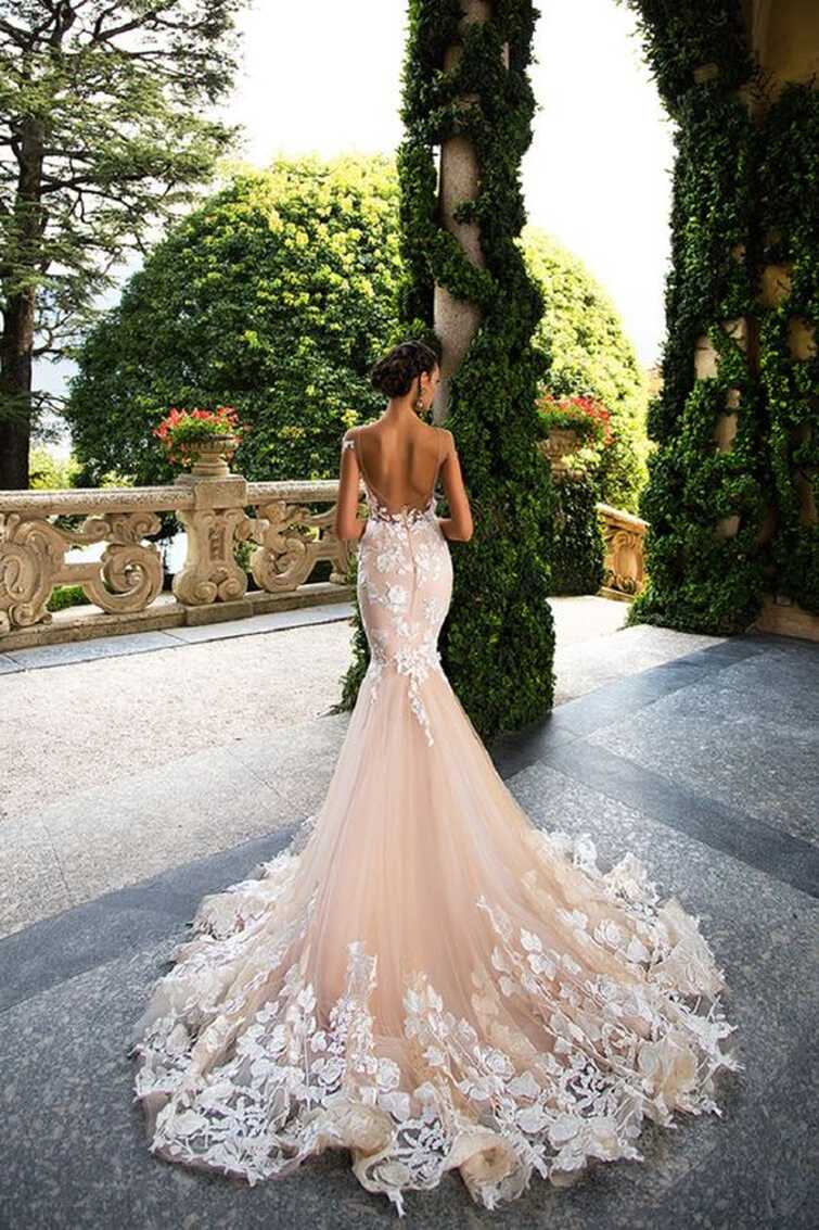 25 Breathtaking Wedding Dresses With A Train - Weddingomania