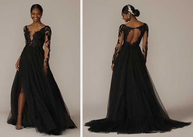 27 Best Black Wedding Dresses For Stylishly Edgy Brides