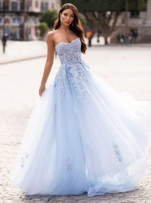 27 Blue Wedding Dresses That Are Beyond Beautiful | Blue wedding ...