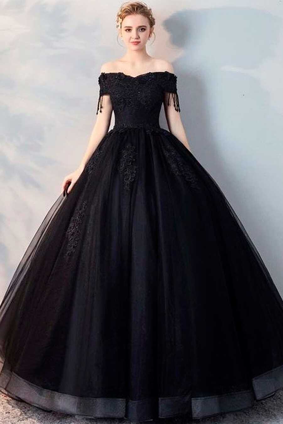 27 Fantastic Black Wedding Dresses To Fall In Love With