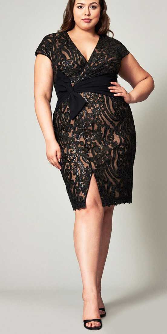 27 Plus Size Party Dresses {with Sleeves} - Alexa Webb