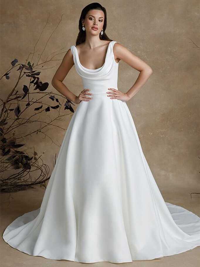 28 Best Simple Wedding Dress Picks | Minimalist, Elegant, Sleek