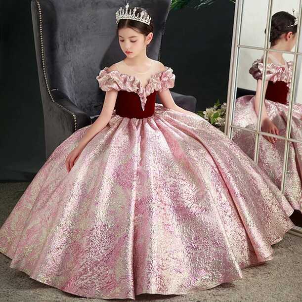 3-14 Year Kids Pageant Dresses for Girls Weddings Party Ball Gown ...