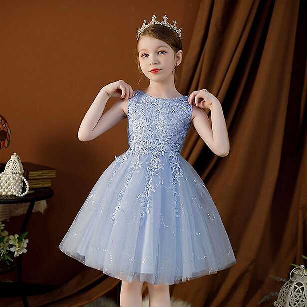 3-14 Years Girls Dress Princess Wedding Party Evening Baby Girl ...