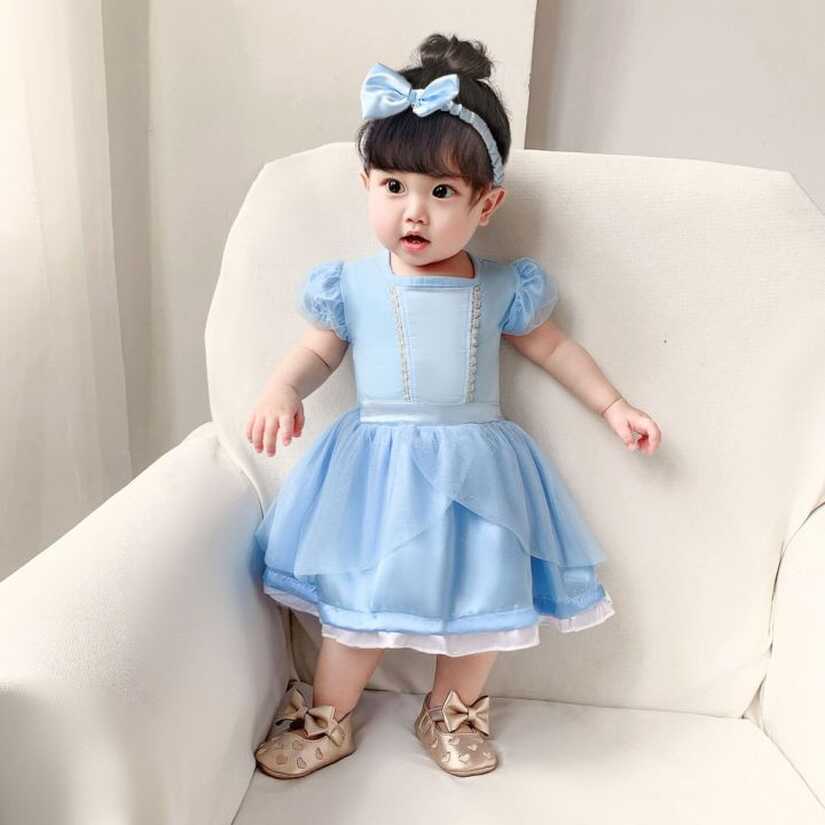 3-24m) Cinderella Princess Dress mga anak batang babae tag-araw ...