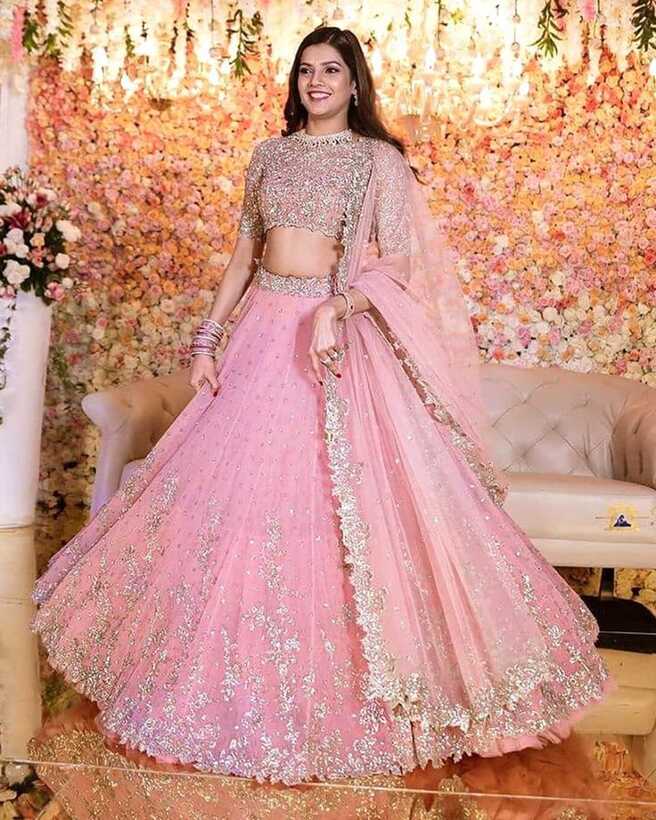 30 Different Shades Of Pink Wedding Lehengas We Loved