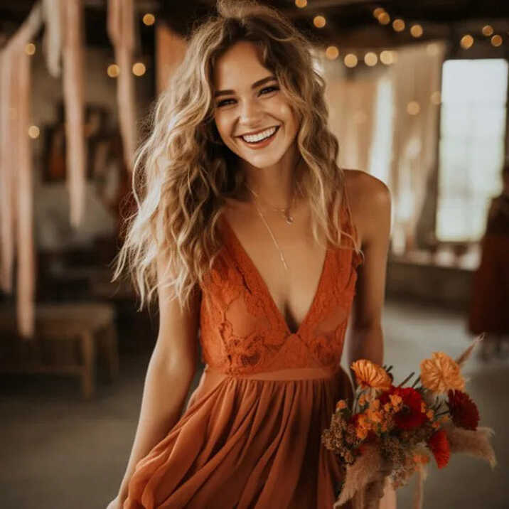 30 Perfect Burnt Orange Wedding Guest Dresses – ChicSew