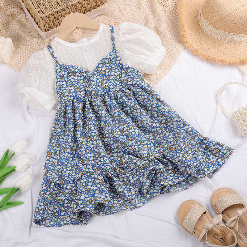 3387 Summer Flower Little Baby Girls Smocked Dresses Baby Frock ...