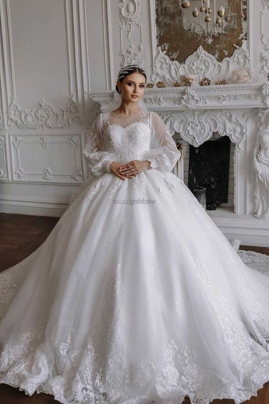 40+ Princess White Wedding Gowns