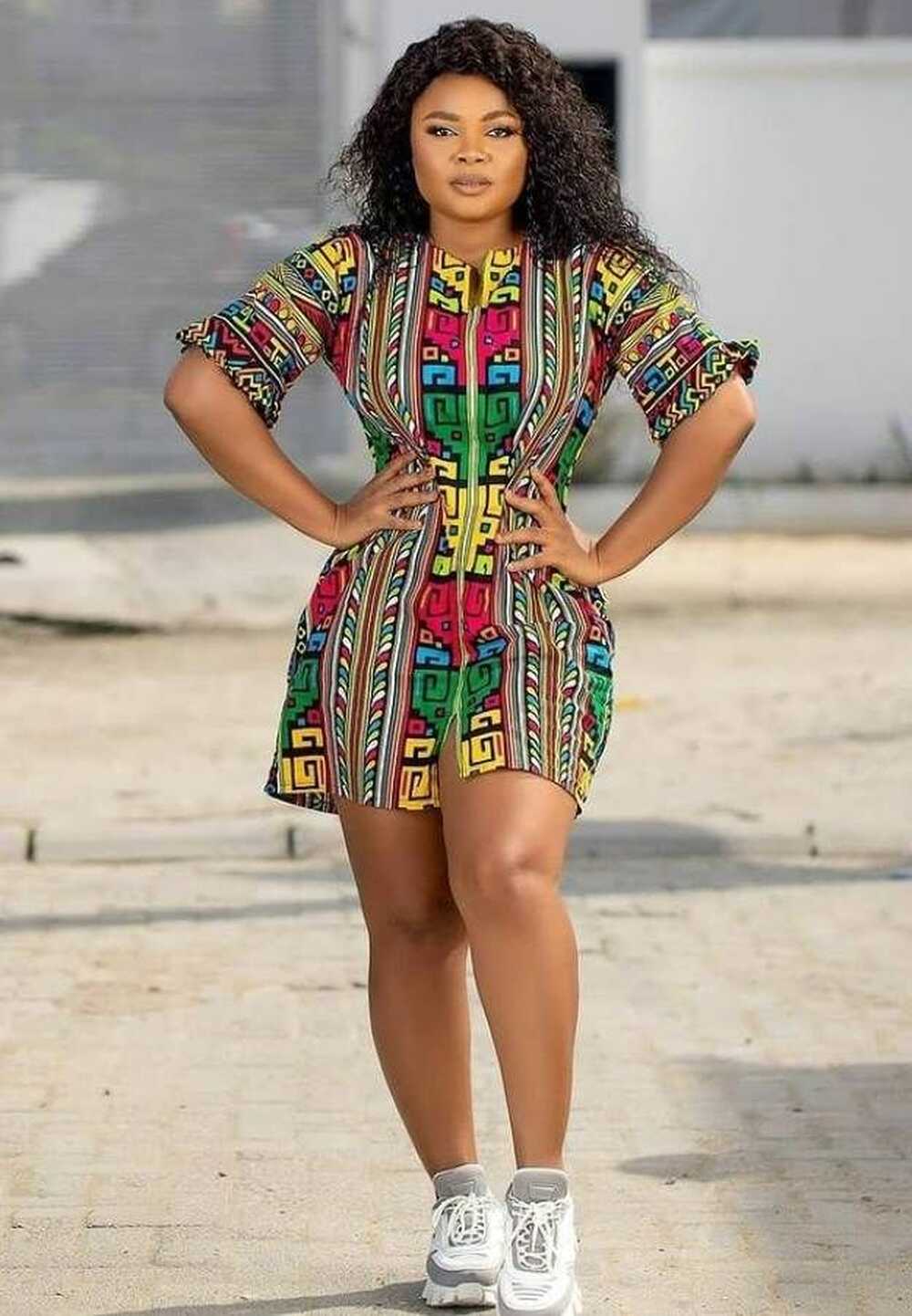 40 Ankara Short Gown Styles With Sneaker Ideas | ThriveNaija