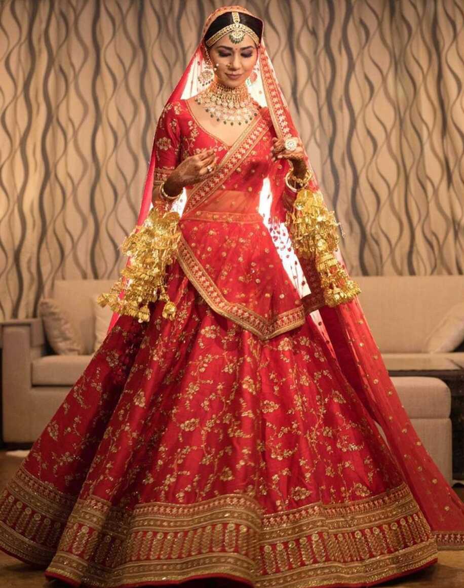 45 Red Bridal Wedding Lehenga - Compel to Get Married Soon