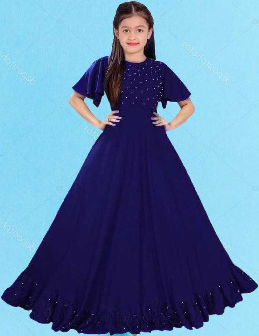 4JSTAR Girls Maxi/Full Length Festive/Wedding Dress Price in India ...