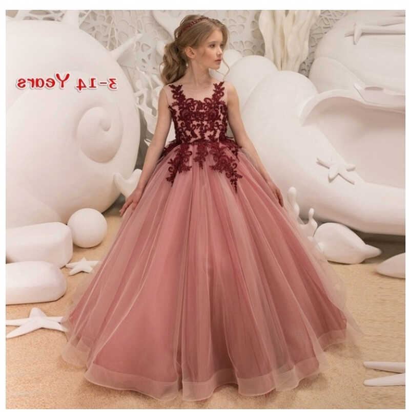 5-14 Years Teenager Girls Charming Elegant Sleeveless Tulle Party ...