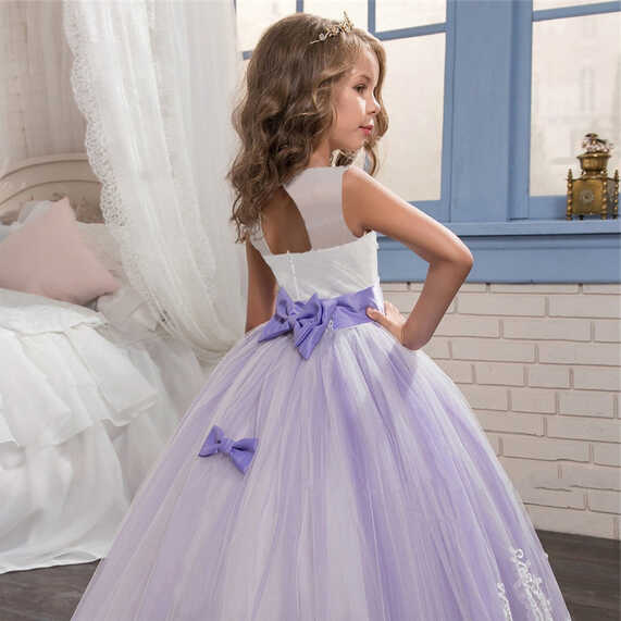 6 12 14 Yrs Girls Party Dresses Elegant Teenage Events Flower ...