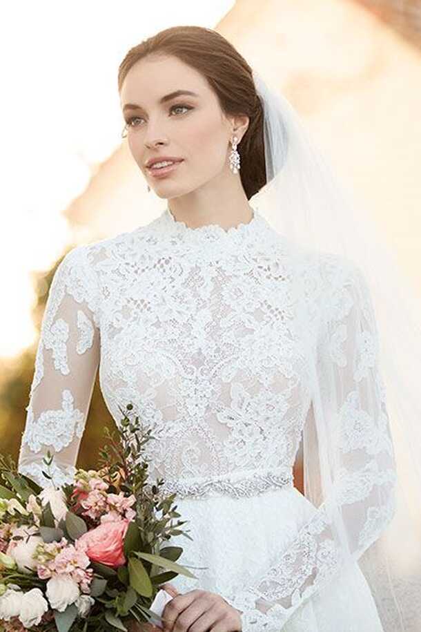 65+ Stunning High-Neck Wedding Gowns