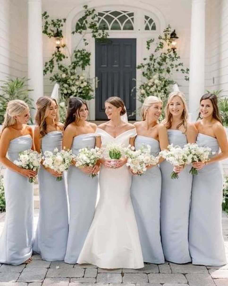 9 Light Blue Bridesmaid Dresses That You Can Mix and Match