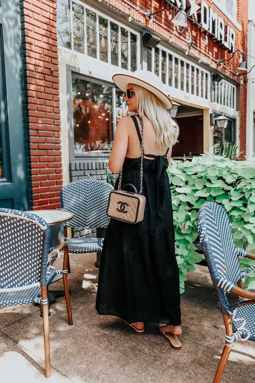 A Black Maxi Dress You Can Wear All Summer - Somewhere, Lately