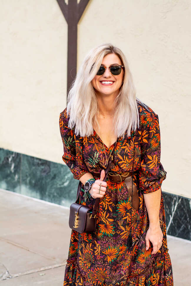 A Boho Dress with Booties for Fall. | Le Stylo Rouge