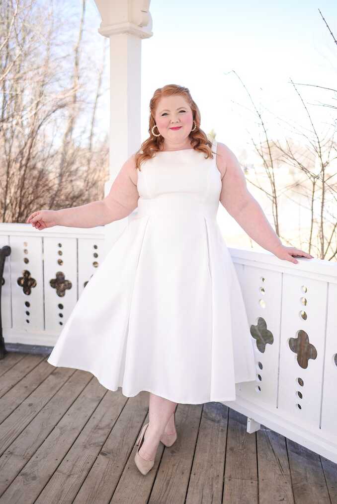 A Little White Dress from Adrianna Papell - With Wonder and Whimsy