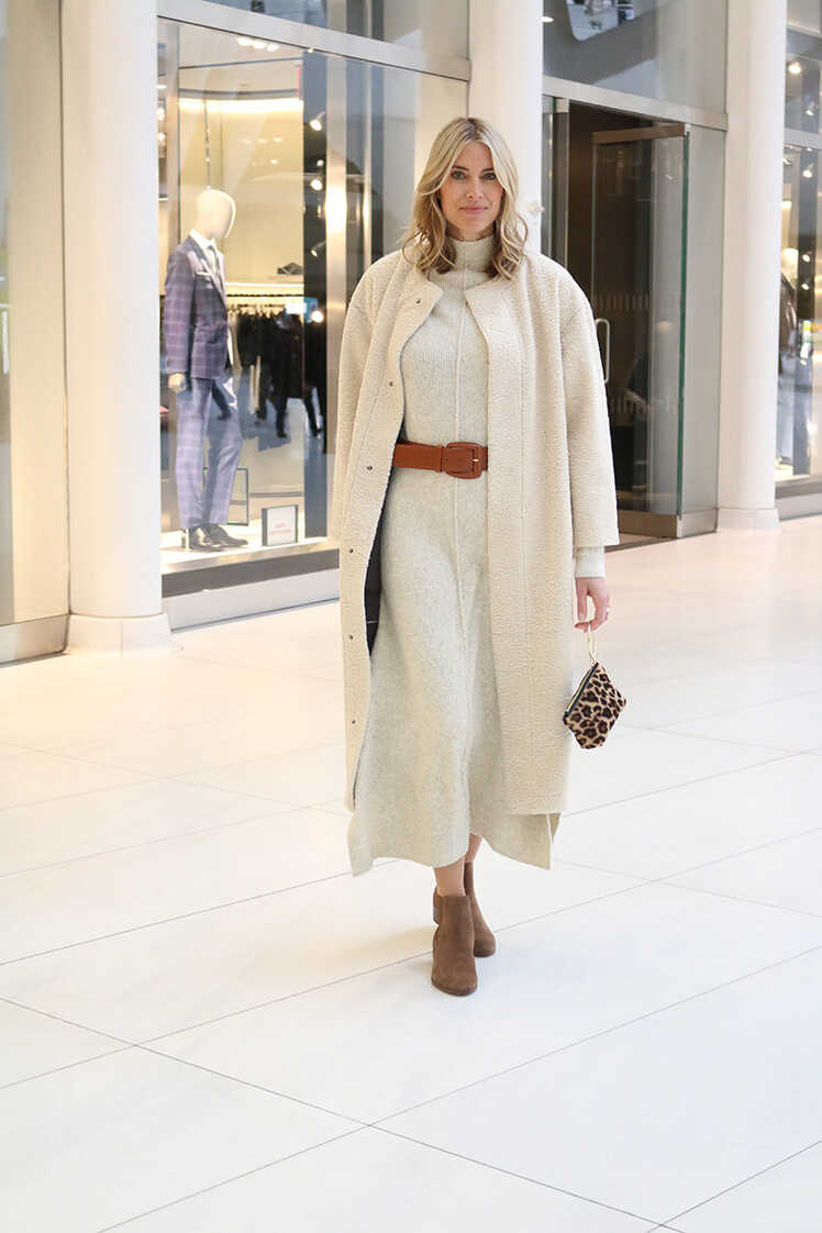 A Winter White Knit Dress – Last Nights Look