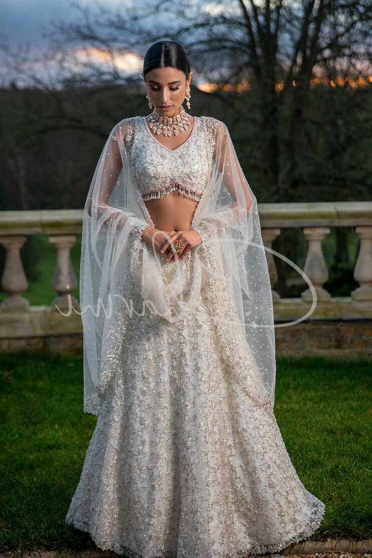 A classic white wedding dress - WR09 - £2200 - Charmi Creations