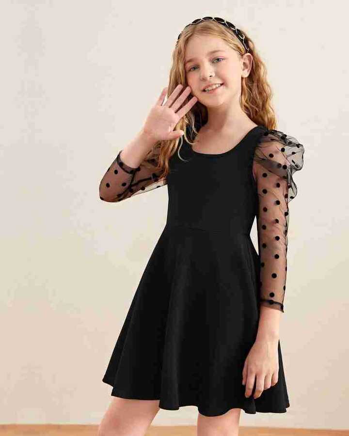 ADDYVERO Girls Above Knee Party Dress Price in India - Buy ...