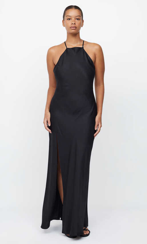 ADORE HALTER MAXI DRESS - BLACK – BEC + BRIDGE AU