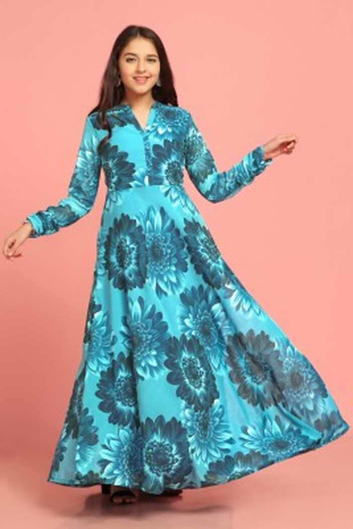 AWAN Indi Girls Midi/Knee Length Casual Dress Price in India - Buy ...