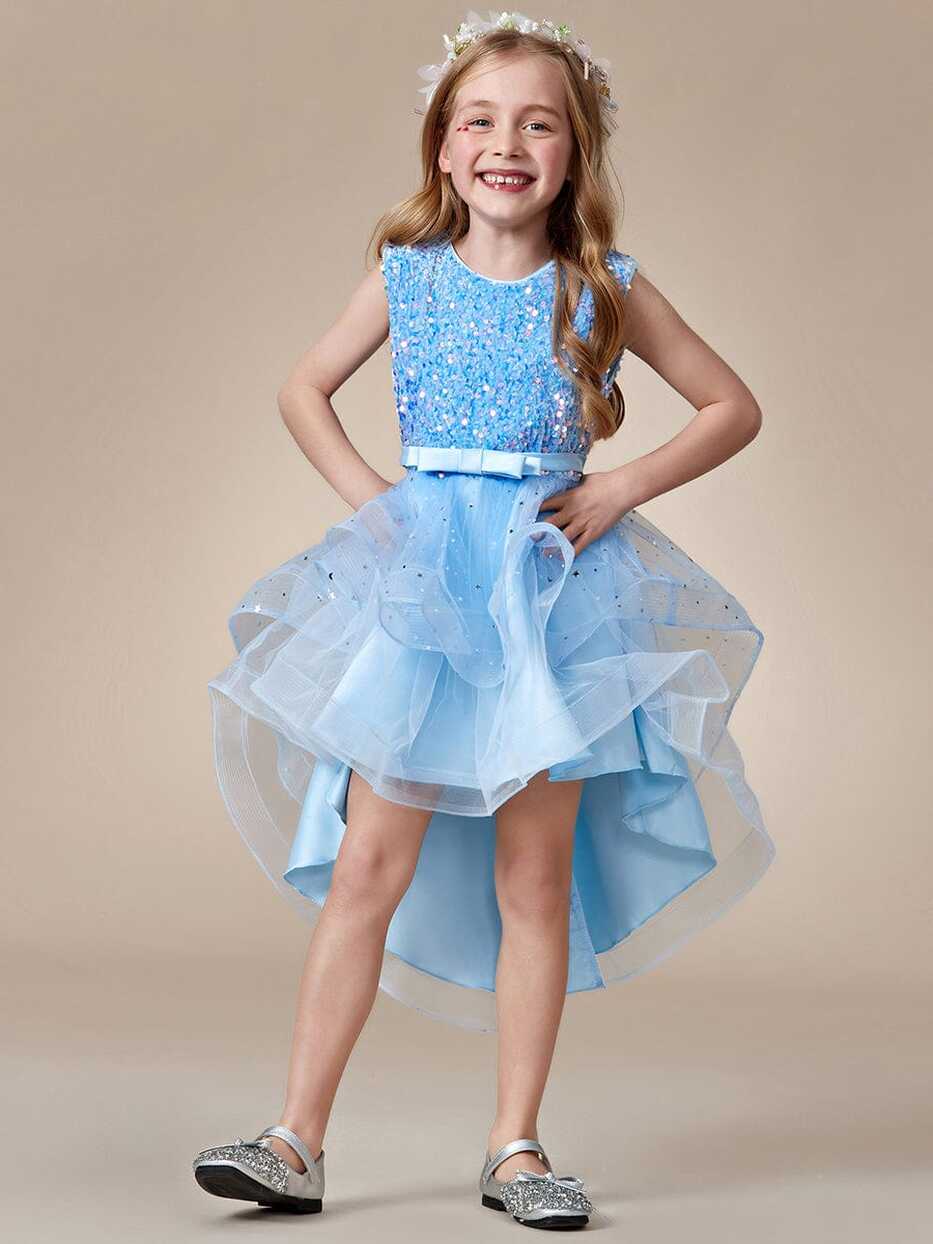 Adorable Polka with Sequin Bow Flower Girl Dresses - Ever-Pretty US