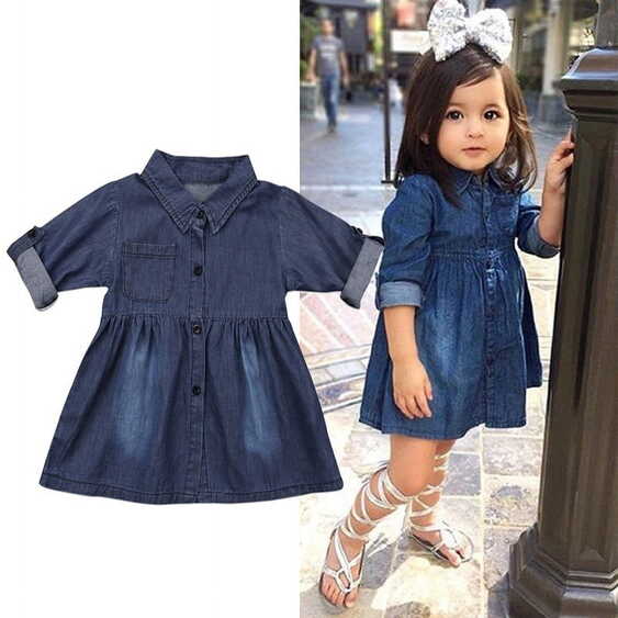 Adorable Toddler Denim Jeans Party Tutu Dress in Palestine at ILS ...