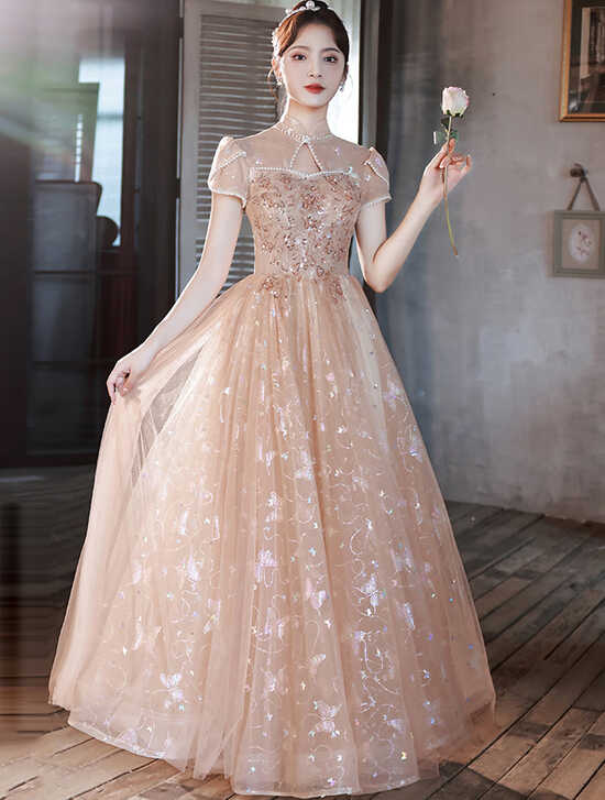 Aesthetic Party Outfit Charming Formal Prom Banquet Long Dress ...