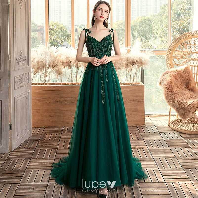 Affordable Dark Green Evening Dresses 2020 A-Line / Princess ...