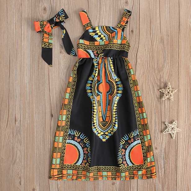 African Clothes Kids Fashion Dashiki Dress Robe Africaine Baby ...