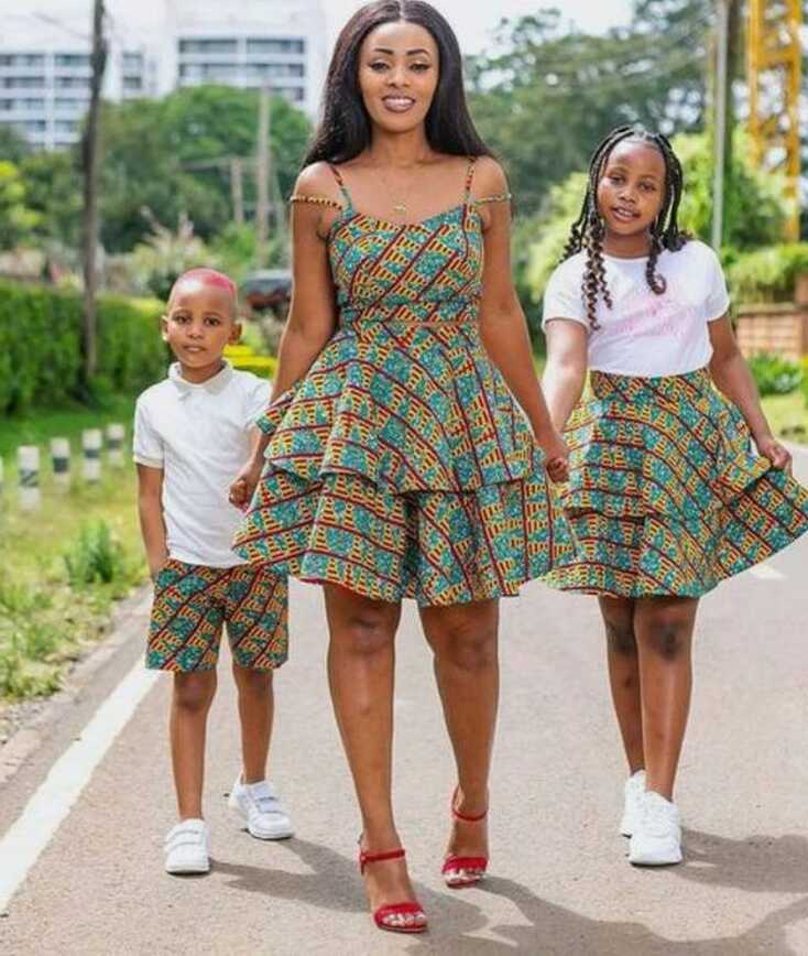 African Mom and Children Matching Outfits for Photoshoot/african ...