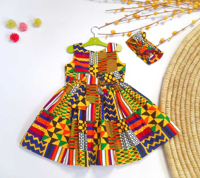 African Print Dress For Girls, Dress For Girls, Toddlers Dresses ...