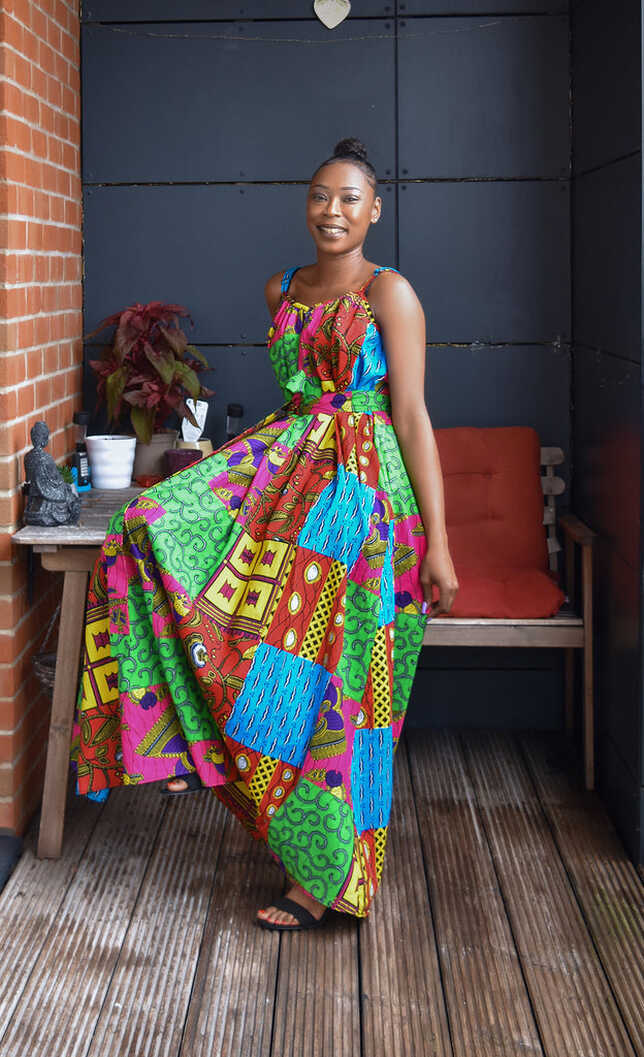 African print long maxi dress I Rufina Designs