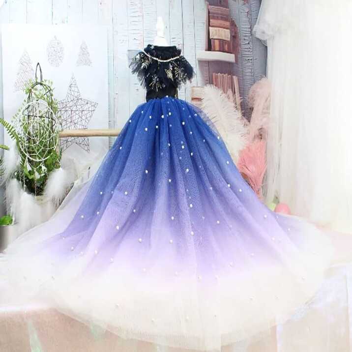 Amazon.co.jp: Pet Wedding Dress, Puppy Dog Princess Dress Fantasy ...