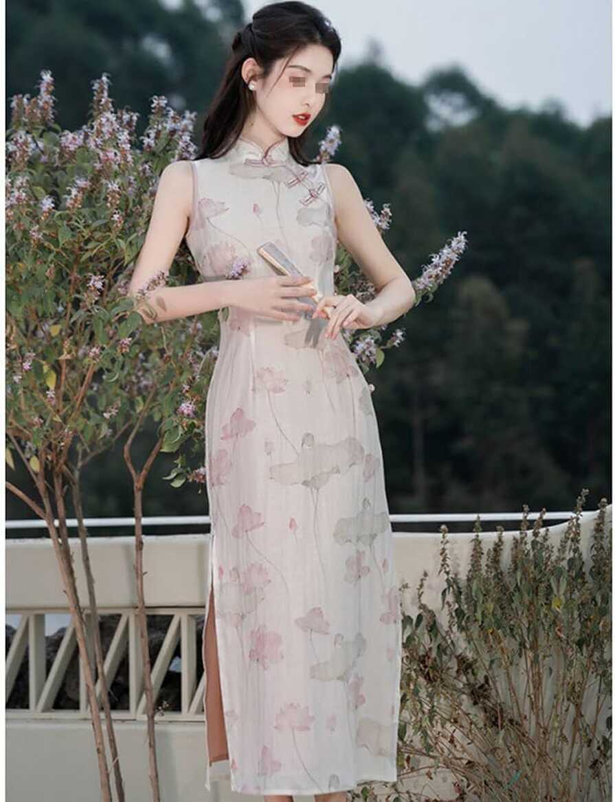 Amazon.co.jp: Women&#39;s Cheongsam Modern Chinese Clothing Qipao ...