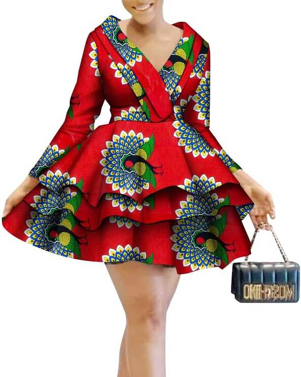 Amazon.com: African Dresses for Women Sexy Short Skirt Traditional ...