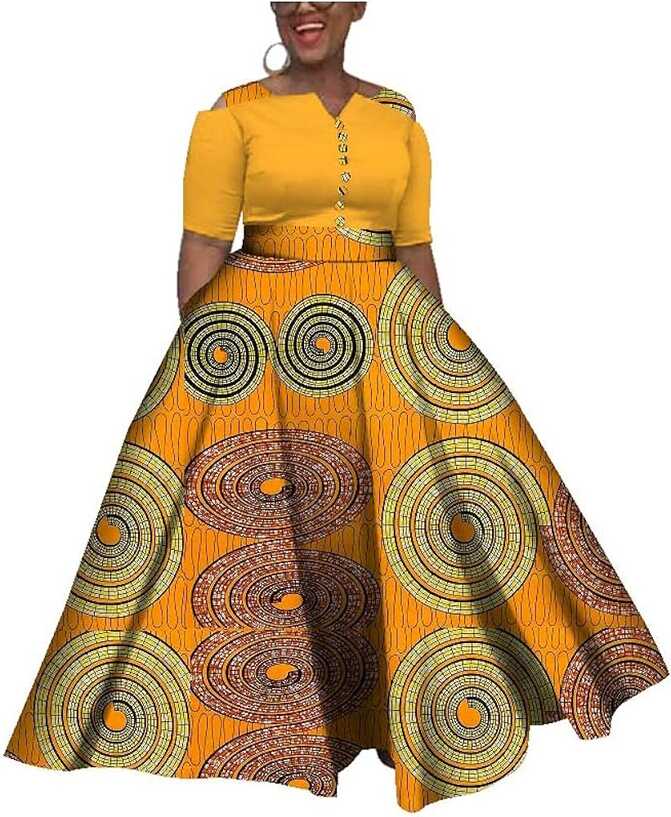 Amazon.com: BAZINRICHE African Dress for Women Dashiki Colorful ...