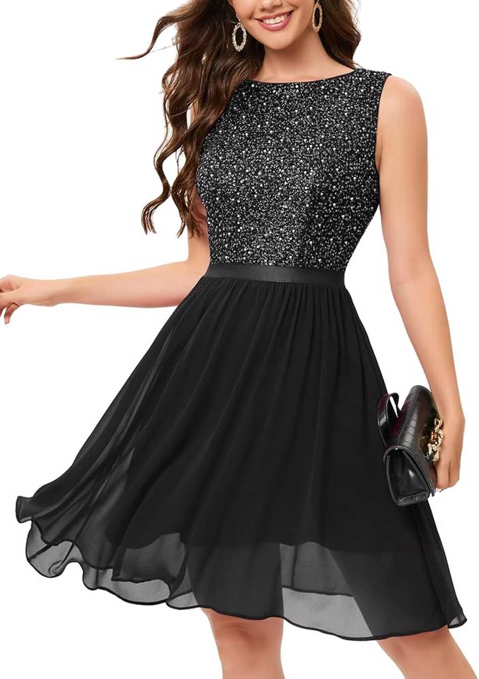 Amazon.com: Bbonlinedress Sparkly Sequins Cocktail Prom Party ...