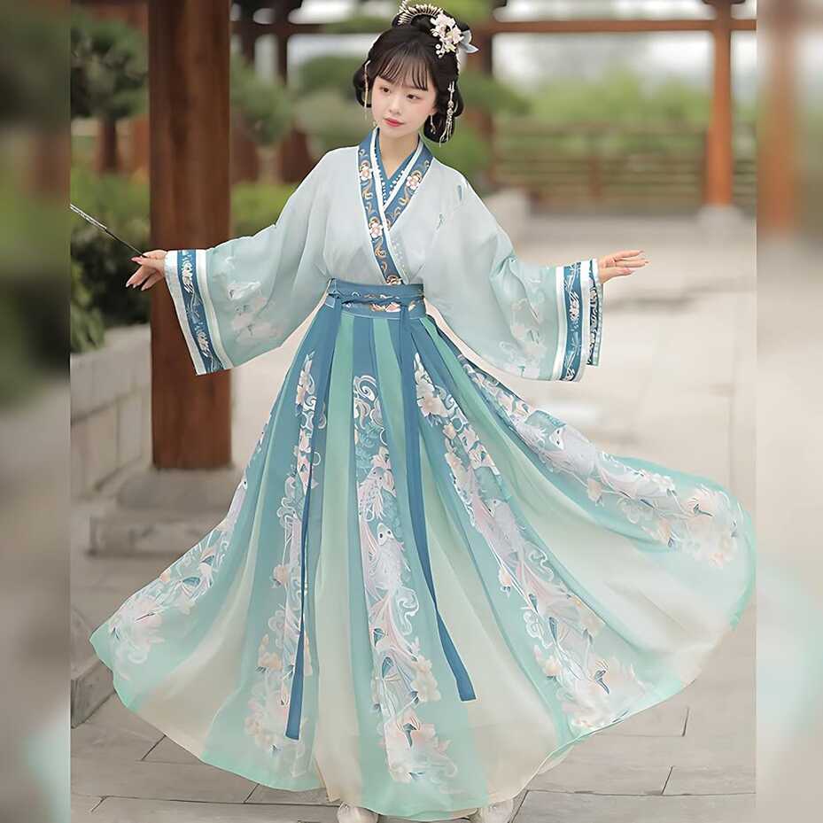 Amazon.com: Chinese Original Hanfu Dress for Women, Traditional ...