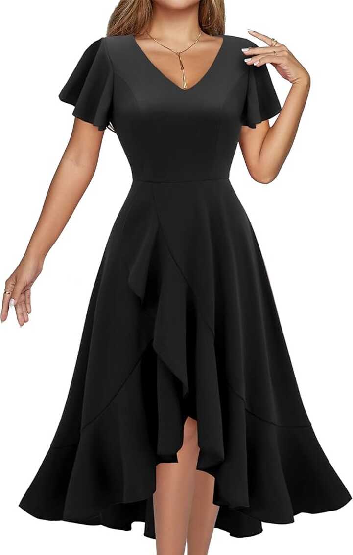 Amazon.com: DRESSTELLS Black Cocktail Dresses for Women 2024 ...