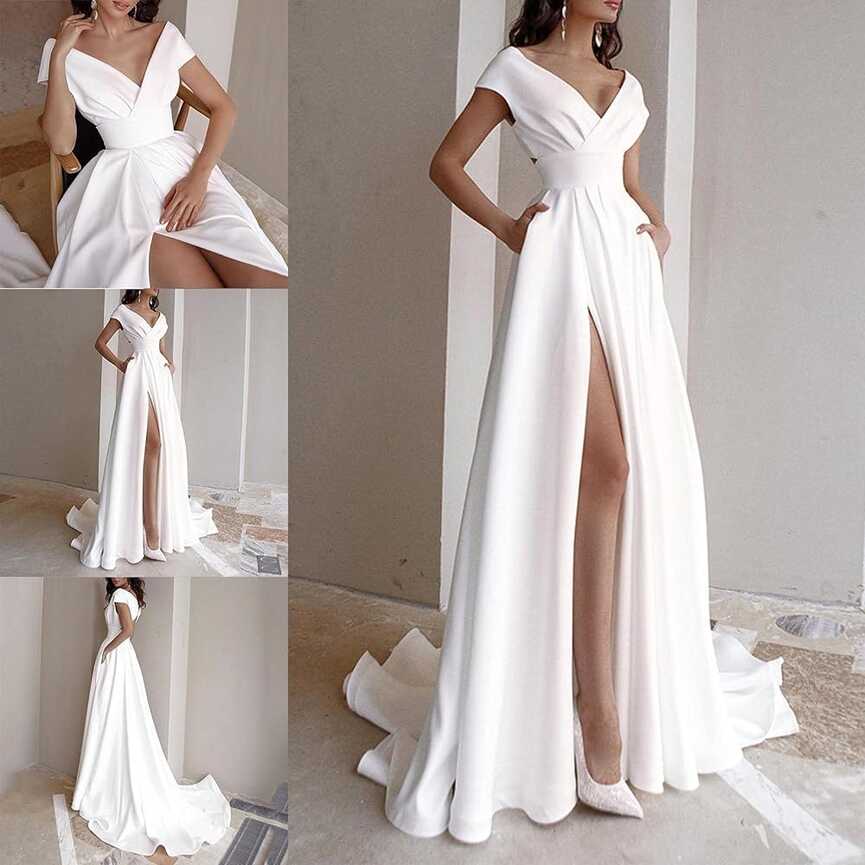 Amazon.com: Elegant Maxi Dress Wedding Guest Dresses for Women ...