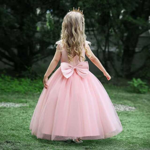 Amazon.com: Flower Girls Dress for Wedding Kids Puffy Tulle Dance ...