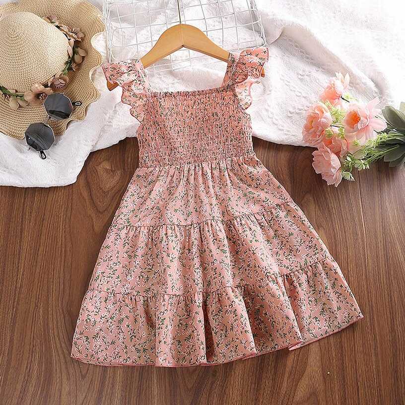 Amazon.com: Girls&#39; Dress Children&#39;s Korean Style Summer Dress ...