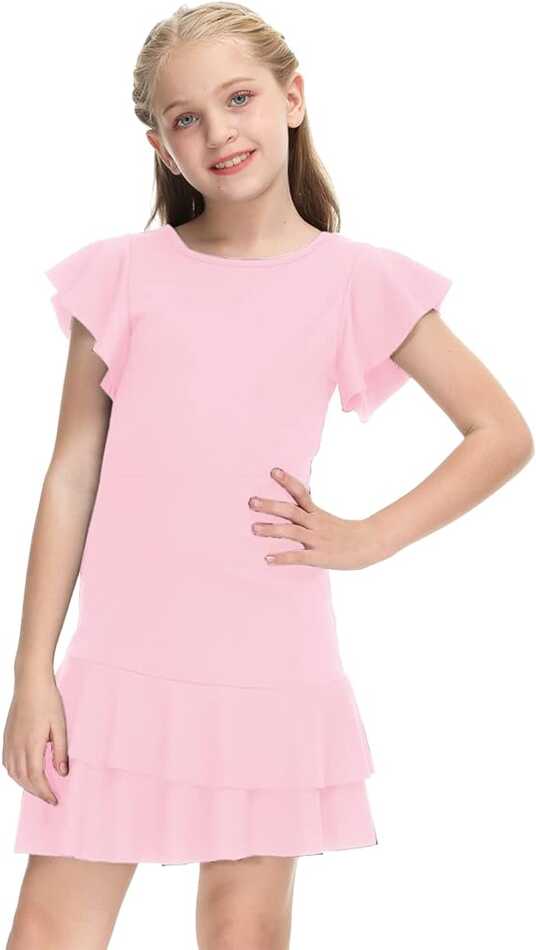 Amazon.com: Girls Dress for Family Photos Summer Formal Dress ...