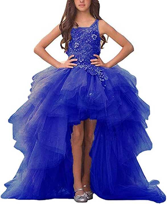 Amazon.com: Gzcdress High Low Pageant Dress for Girls 7-16 Toddler ...