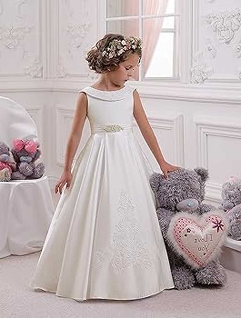 Amazon.com: HYGLJL Wedding Dresses Holy Communion for Girls 2-12 ...